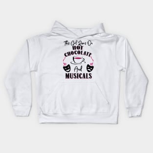 This Girl Runs In Hot Chocolate and Musicals Kids Hoodie